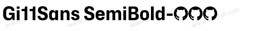 Gi11Sans SemiBold字体转换